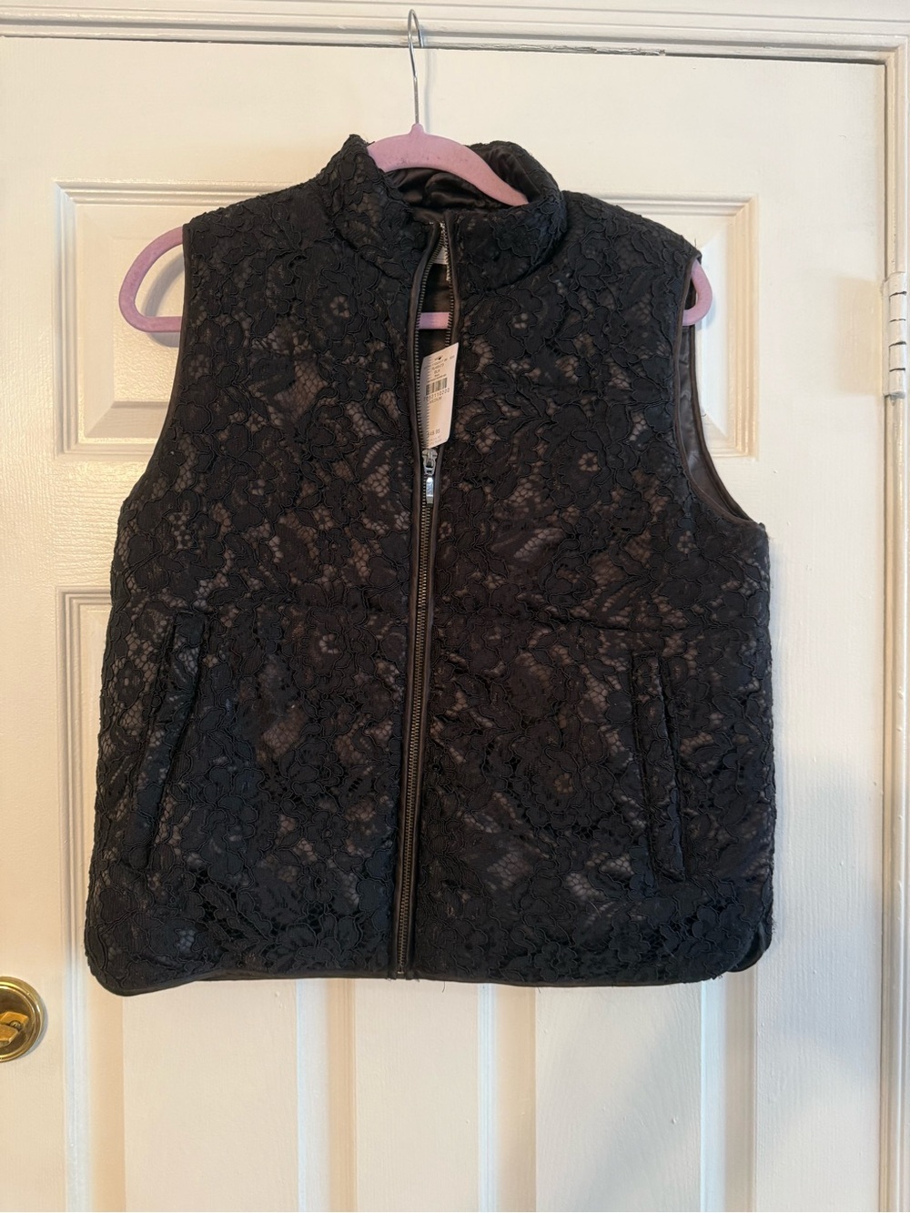 Daytrip Black Lace Quilted Vest